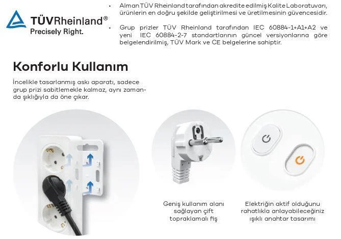 Seldur 3'lü Topraklama Priz