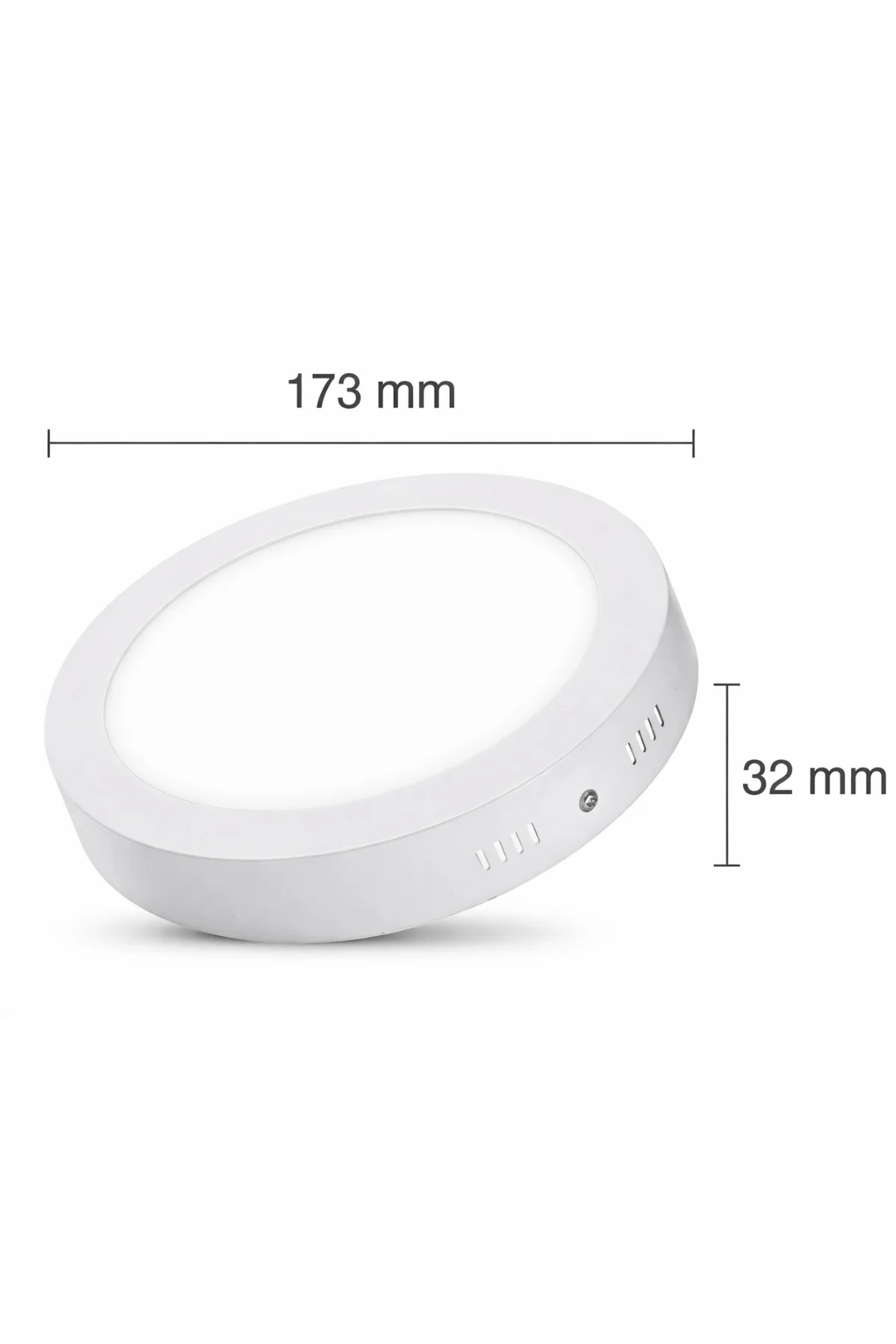 18W Sıva Altı Yuvarlak LED Panel Günışığı 3000K