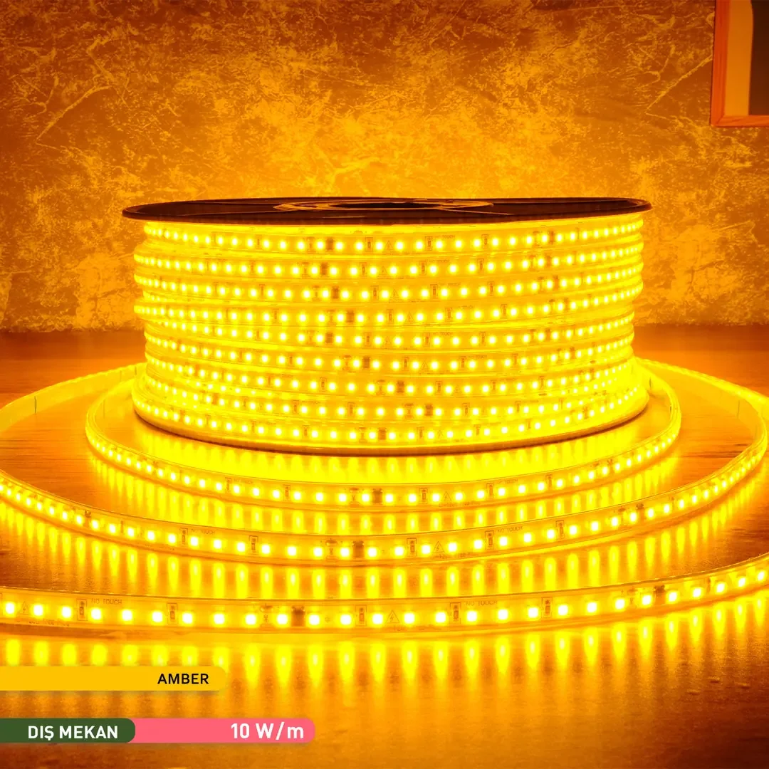 ACK Amber 220V Şerit LED