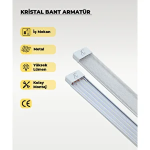 96W Kristal Bant Tipi LED Armatür Günışığı