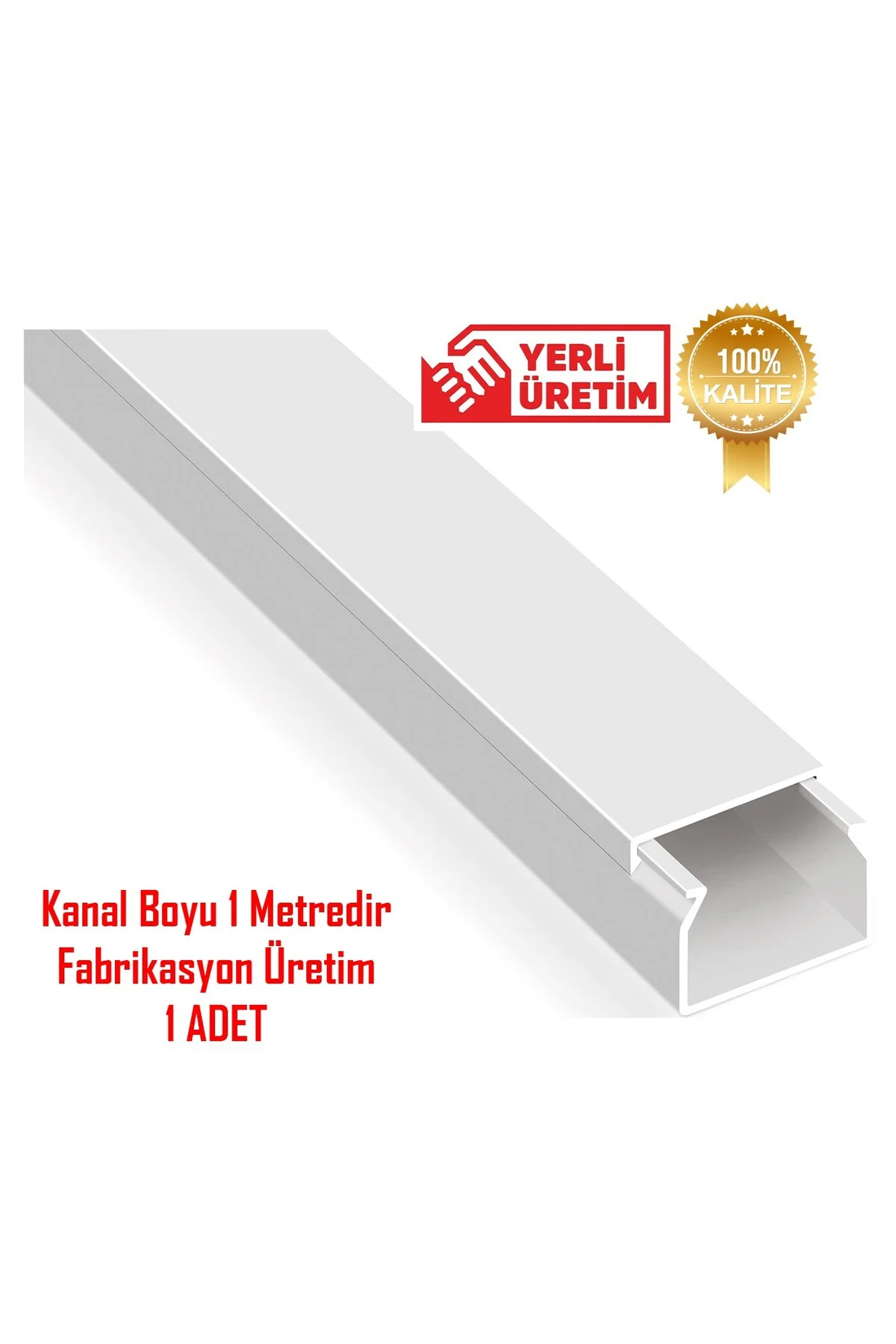 25X16 KABLO KANALI BEYAZ 1 METRE